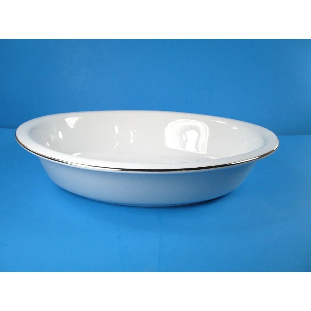 Royal Worcester Classic Platinum Oval Baker 12 3/4